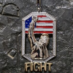 Sterling silver TRUMP PENDANT